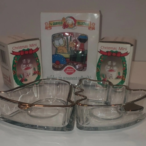 Lot Of 5 Christmas Items Garfield Ornament & Candleholders New Vintage & EUC - Picture 9 of 12